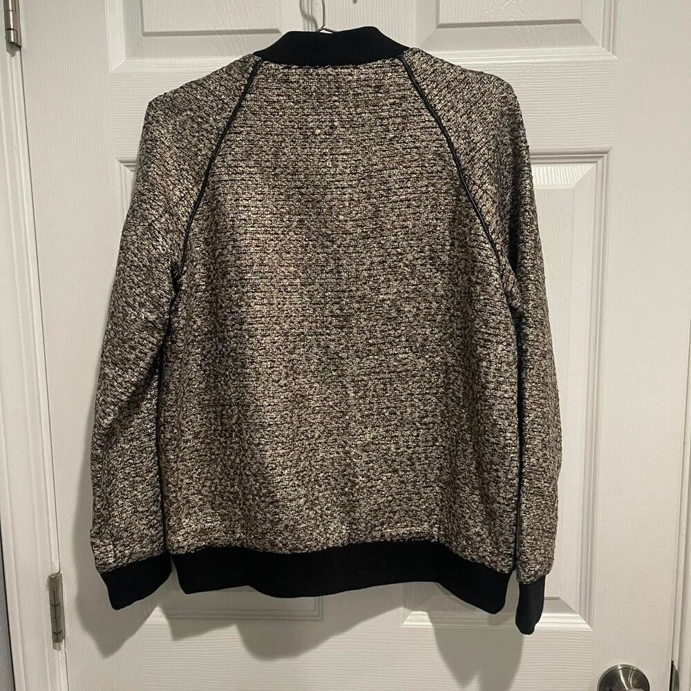 Alice McCall black and gold tweed bomber jacket - Picture 4 of 5